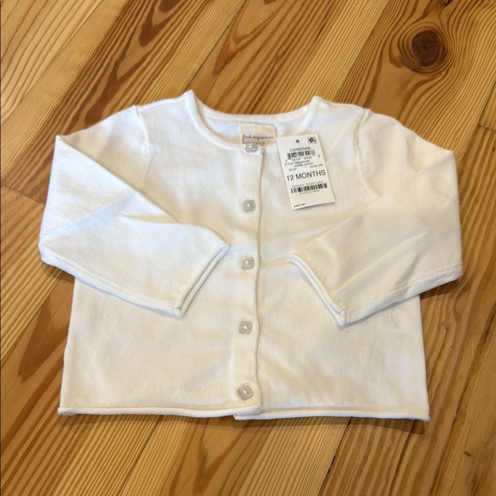 First Impressions White Button Down Kids Shirt
